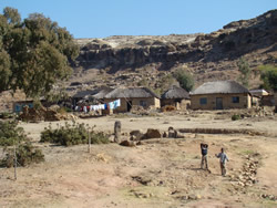 Lesotho village near Pitseng
